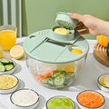 Multifunctional vegetable salad dehydrator, vegetable cutter, for home fruit spinner, cucumber and potato shredder, slicer and dryer