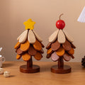 Classy christmas tree insulation mat dining table decoration creative a tree solid wood oven mitts pot holder christmas gift