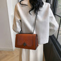 2024 spring/summer new fashion crocodile-embossed small square bag - minimalist, versatile shoulder bag, handbag, and crossbody bag for women