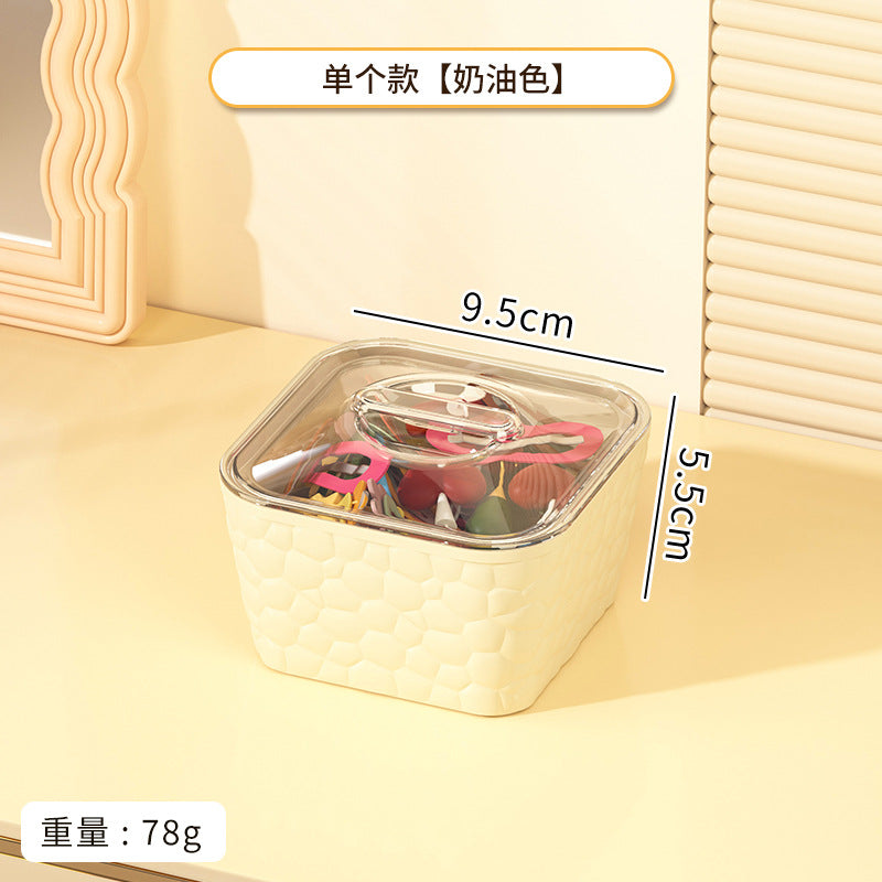 One piece of transparent jewelry box, ring, earrings, hairpin ring, multi-layer desktop storage box, classification, jewelry storage box.