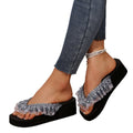 plus size women's flip-flops - 2025 summer new lace casual sandals & slippers