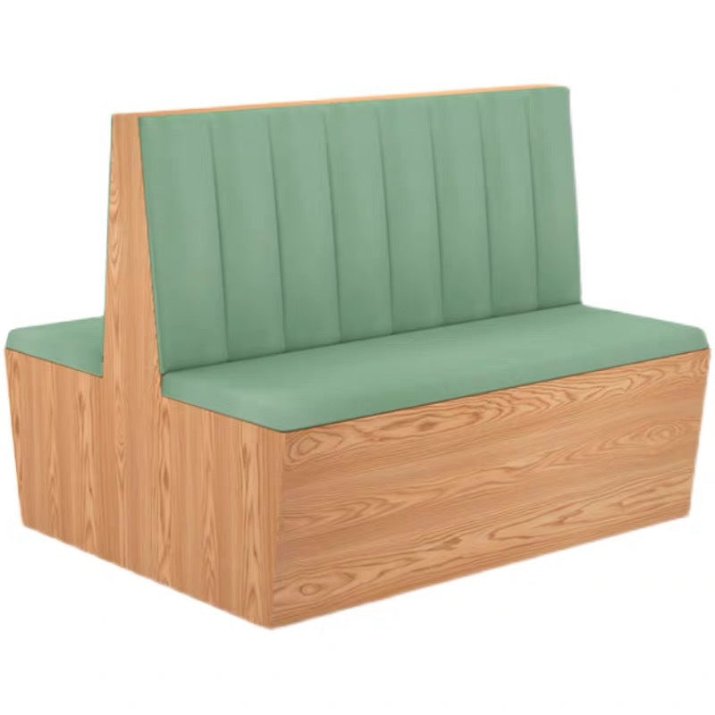 Western restaurant can store card seat sofa wooden frame storage hotel catering semi-round heterosexual sofa table and chair combination