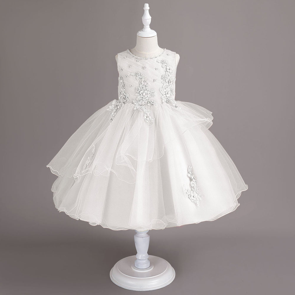 Ready-to-ship wholesale children's formal dresses, tulle princess dresses, little girl's piano recital dresses, girl dress