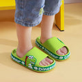 2022 summer new arrivals: kids' cartoon dinosaur flip-flops - soft sole, non-slip sandals for toddlers and young children, perfect for outdoor wear