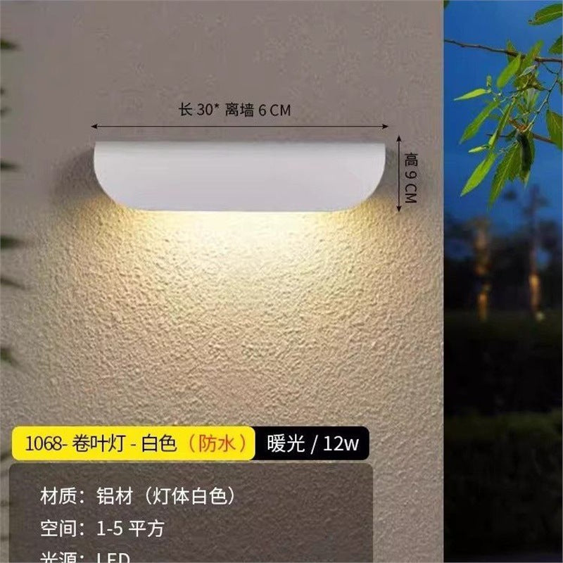 Outdoor waterproof wall lamp - modern minimalist style for bedroom bedside, hallway, outdoor villa courtyard - waterproof, hardwired wall sconce