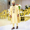 foreign trade fashion  couple wear plus size men's wear new jacquard cloth full craftsmanship scented three-piece suit