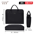 Waterproof large capacity briefcase oxford cloth handbag document storage bag printed office file organizer