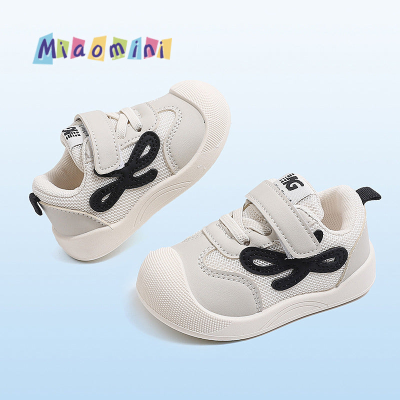 Spring/summer infant & toddler breathable mesh prewalker shoes - soft sole, non-slip, hook-and-loop closure, lightweight, anti-collision baby shoes for boys & girls