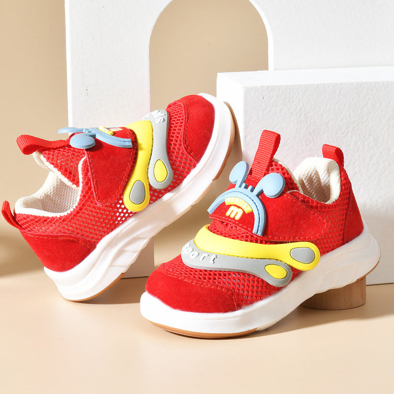 Baby sandals boys summer toddler shoes 0-1-2 years old infant anti-slip soft sole mesh shoes functional shoes for girls