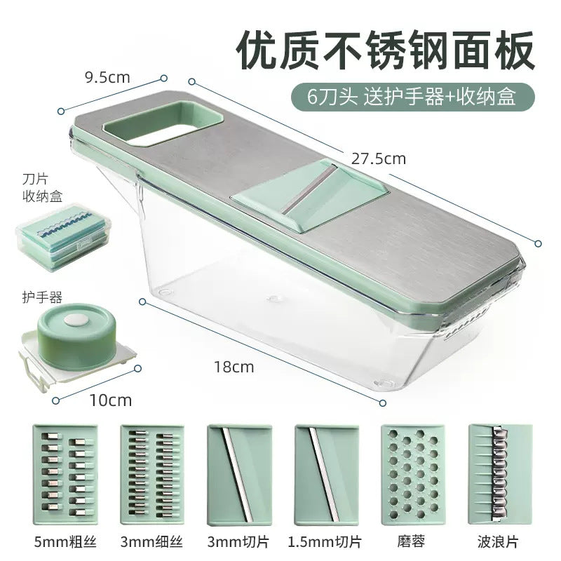 Personalized multifunctional grater stainless steel vegetable cutter for home potato shreds cucumber slicer grater vegetable cutting handy gadget