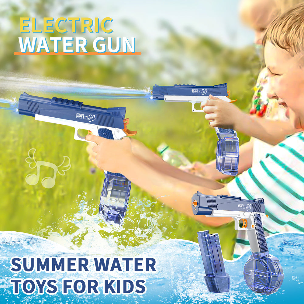 new product summer fully automatic electric desert eagle water gun with light continuous charging 1911 water toy