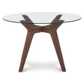 Export tempered glass dining table light luxury classy solid wood table modern casual dining table and chairs dining table