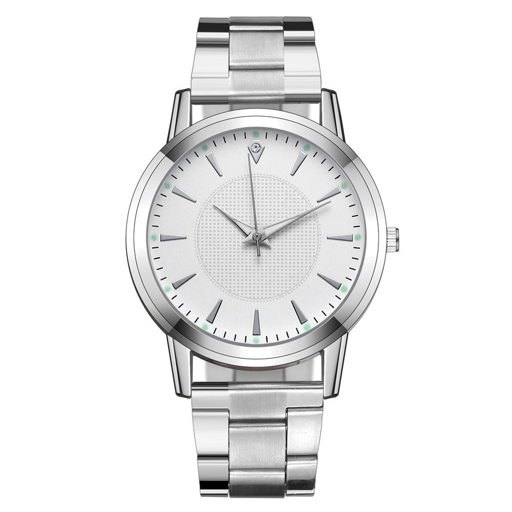 New arrivalcouple watch luminous steel strap watch women's watch men's quartz watch men's watch manufacturer wholesale large dial