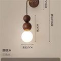 Used solid wood wall lamp japanese style room bedroom minimalist living room background wall light walnut bedside home pendant light