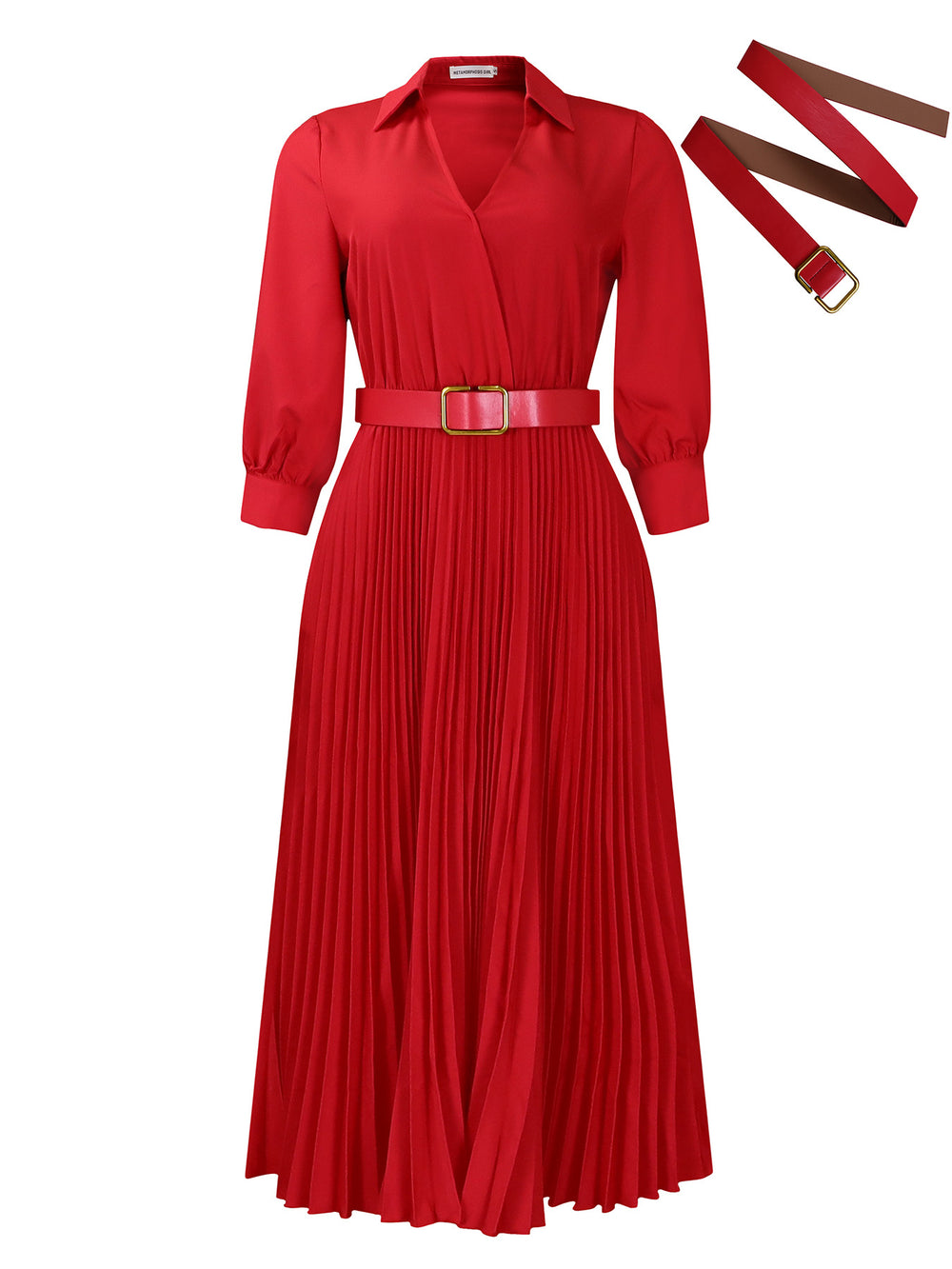 D3285  cross-border e-commerce women's fashion:  autumn new arrival - stylish, elegant, solid color plus size dress