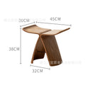 Creative entrance shoe changing stool for home small stool fitting room stackable log butterfly stool track kids small stool