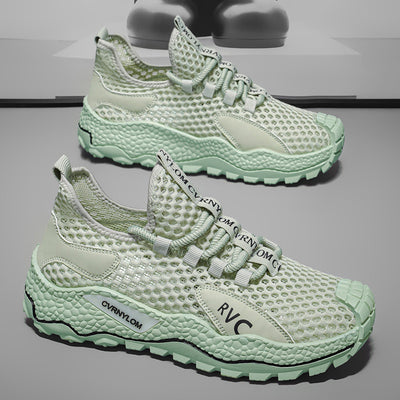 Men's mesh sneakers - 2026 new summer collection: breathable, lightweight, perforated mesh, casual, versatile, trendy athletic shoes