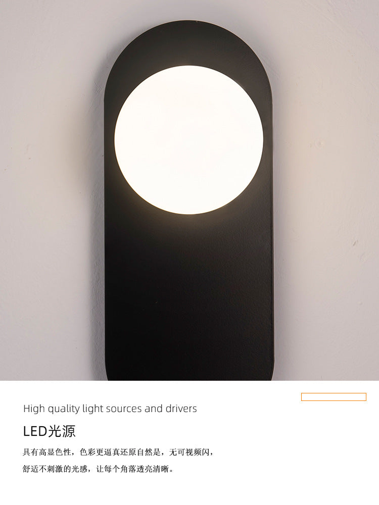 Wall lamp bedroom bedside lamp 2024 new living room background wall lamp American simple modern staircase aisle balcony lamp