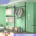38 and 32 diameter overhead clothes hanger pole floor-standing bedroom wardrobe column-type dust-proof combination rental house wardrobe