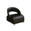 Swivel stool small stool living room for home low stool accessible luxuryclassy shoe changing stool movable leather back stool