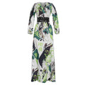 Amazon  african plus size women's vacation beach dress slimming tall maxi dress ruffle print dress