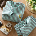 Kids german velvet suitheattechfall and winter pajamas for middle and large children, thickened bottom for men and women, home autumn clothes and autumn trousers