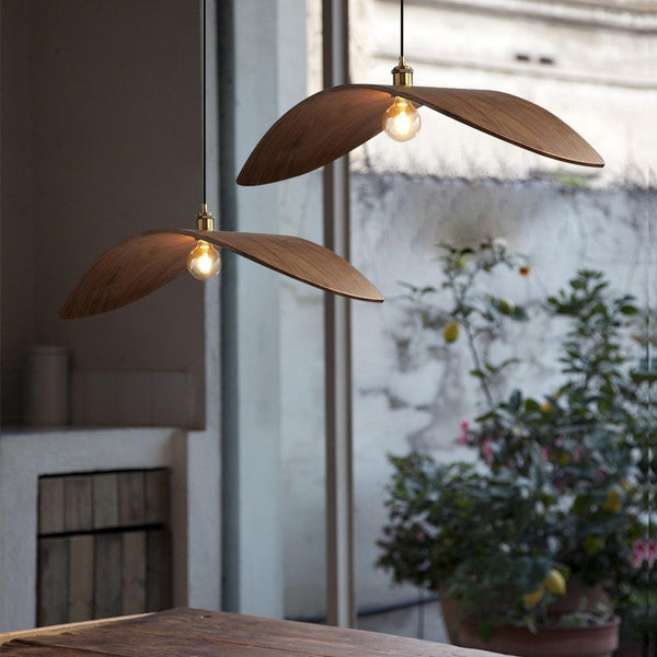 Vintage wabi silent wind zen creative bird restaurant chandelier Japanese tea room bar light hotel homestay walnut light