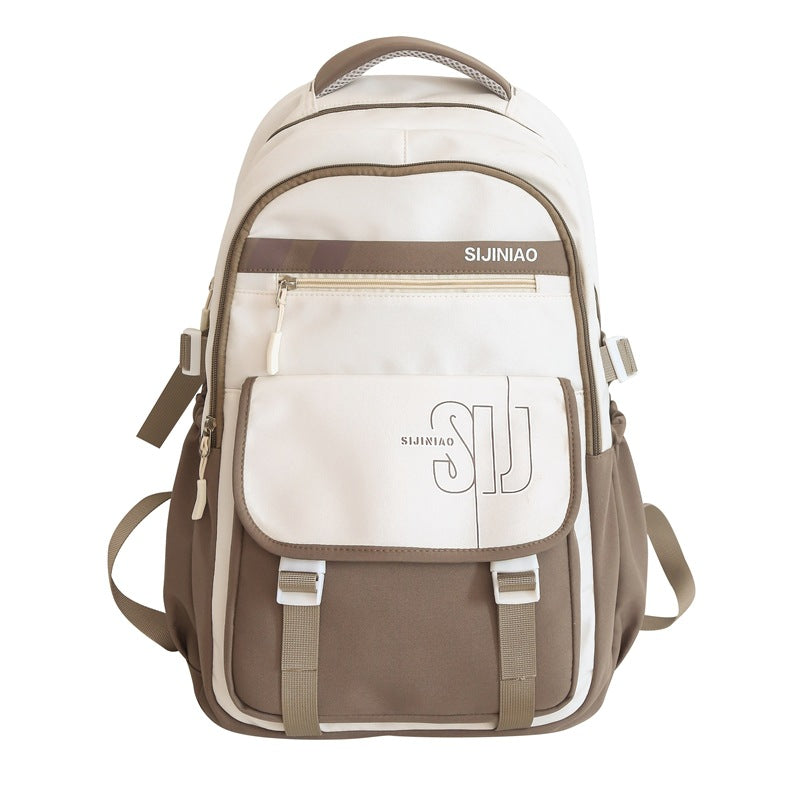 Large-capacity load reduction spine bag for female primary school students, junior high school students, high school students, college students, backpack for women 2023 new models