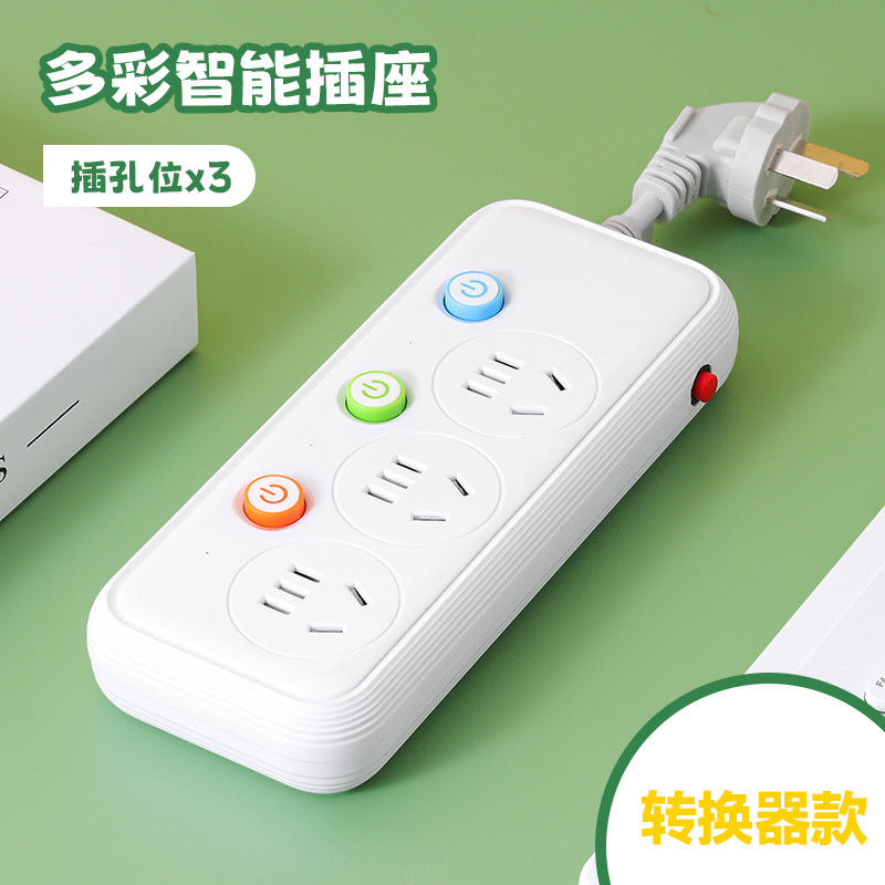 Multi-outlet power strip with individual switches, long cord, usb ports, for home and office use - wired power strip