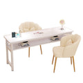 Nail art table nail art table and chair suit light luxury internet celebrity economical single japanese style imitation marble double single table