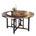 Thickened round table 12 dining table solid wood glass banquet turntable for home hotel canteen round table top dining table country dining table