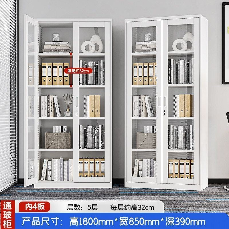 Heavy-duty steel office file cabinet - steel document cabinet for financial records, accounting files, and storage - low profile storage unit