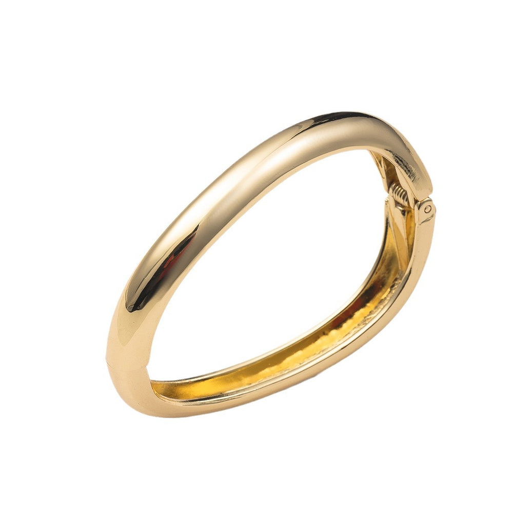 Fashion cross-border e-commerce new jewelry simple circle ancient gold open bracelet personalized irregular alloy bracelet