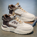 Men's fashion sneakers 2025 new winter high-top running shoes, trendy brand for teens, versatile height-increasing dad shoes