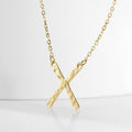 St.delan european and american punk stainless steel necklace fashionxletter hammer pattern pendant simple gold-plated necklace clavicle