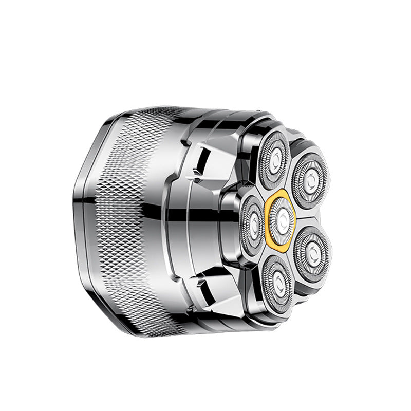 Magnetic rotary head shaver - the ultimate head shaving gadget! hair clipper, full body washable, type-c fast charging
