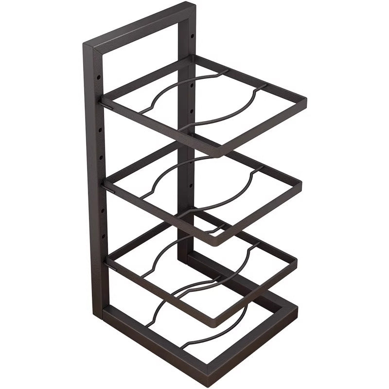 Countertop pot and miscellaneous storage rack kitchen floor-standing multi-layer storage rack with adjustable height storage pot rack