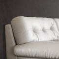 Italian minimalist living room genuine leather sofa designer straight row small apartment cream style lazy cloud sofa