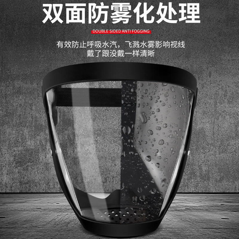 High-clarity protective face shield - transparent full face cover, hd anti-dust, anti-fog, ideal for pesticide application, face protection, and welding