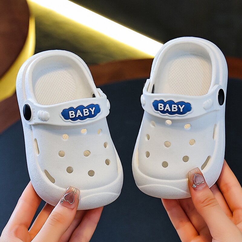 Kids' clogs: summer indoor anti-slip cartoon sandals for boys and girls, toddlers and young children, baby slippers, outdoor beach sandals