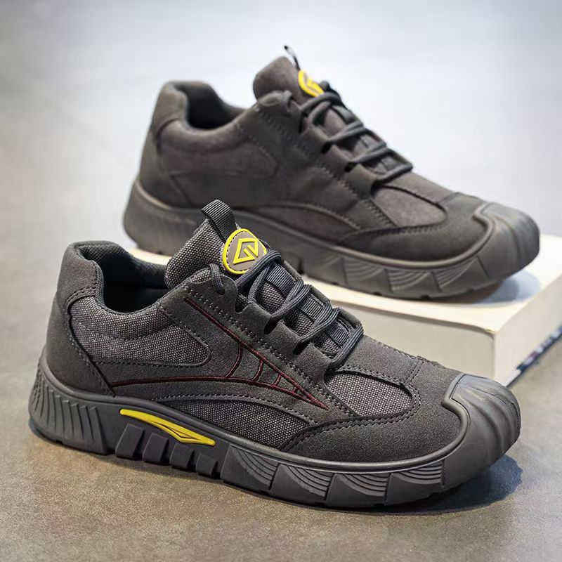 Men's winter work safety shoes: new breathable, anti-slip, wear-resistant athletic work shoes for construction, labor, and hiking