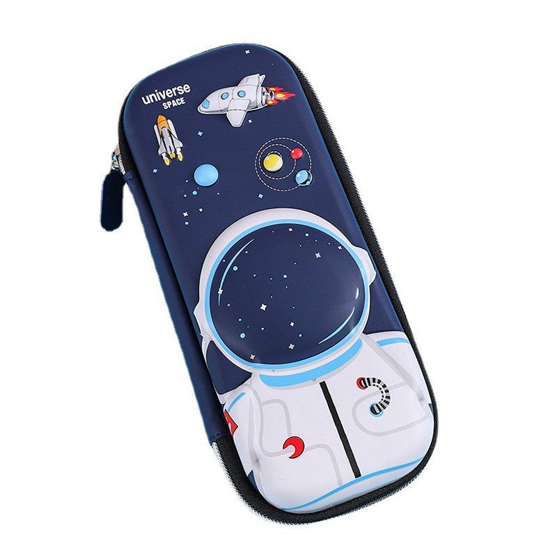 Pencil bag Large capacity Primary school students Cartoon boy Kindergarten stationery box High value ins Niche pencil bag Cross-border