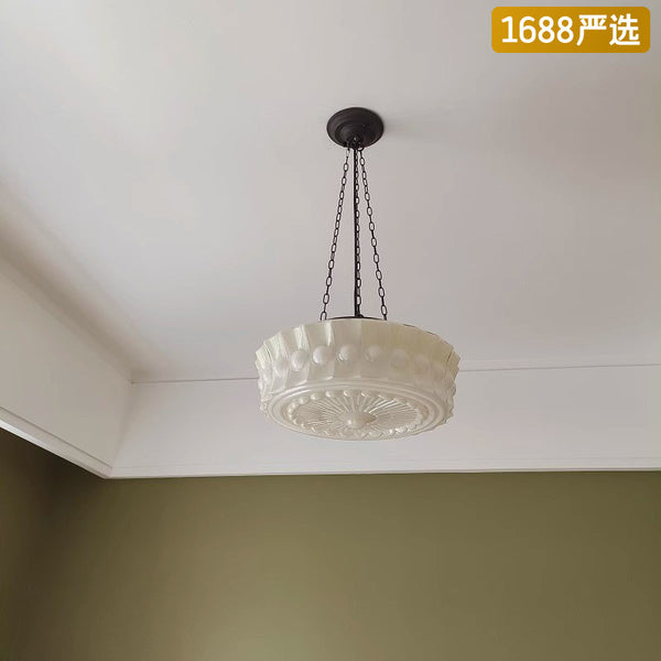 [Strict selection] French retro chandelier Shanghai style glass old Shanghai bungalow medieval bar counter B & B dining room bedroom light