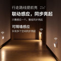 Magnetic induction night light - rechargeable, ideal for apartments, stairs, seniors, bedside, hallways, bathrooms, and footlights