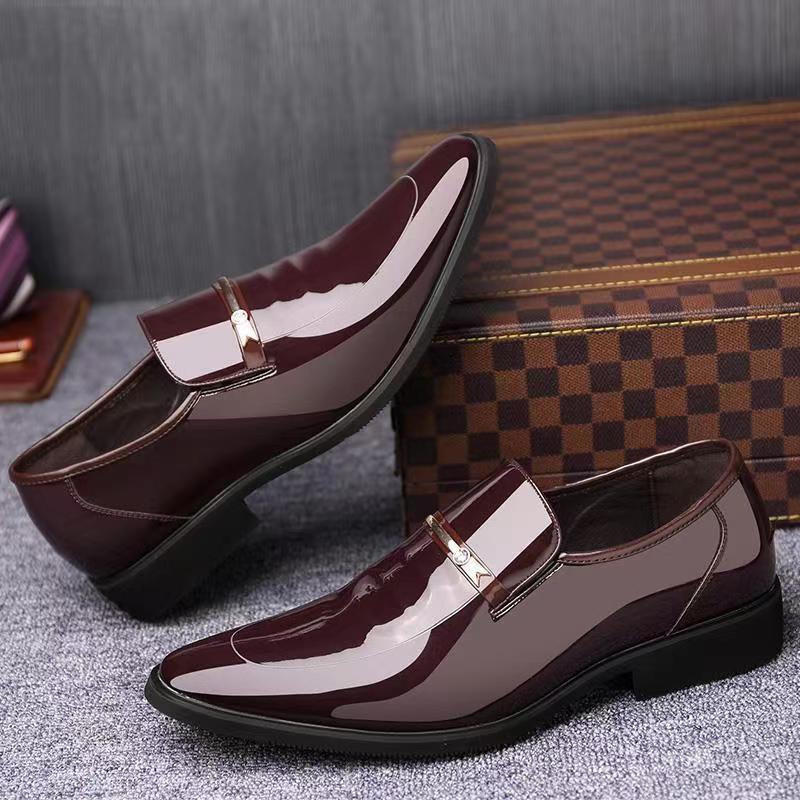 New arrival business formal leather shoes men's casual wedding groom british heightening summer breathable youth pointed toe men's shoes