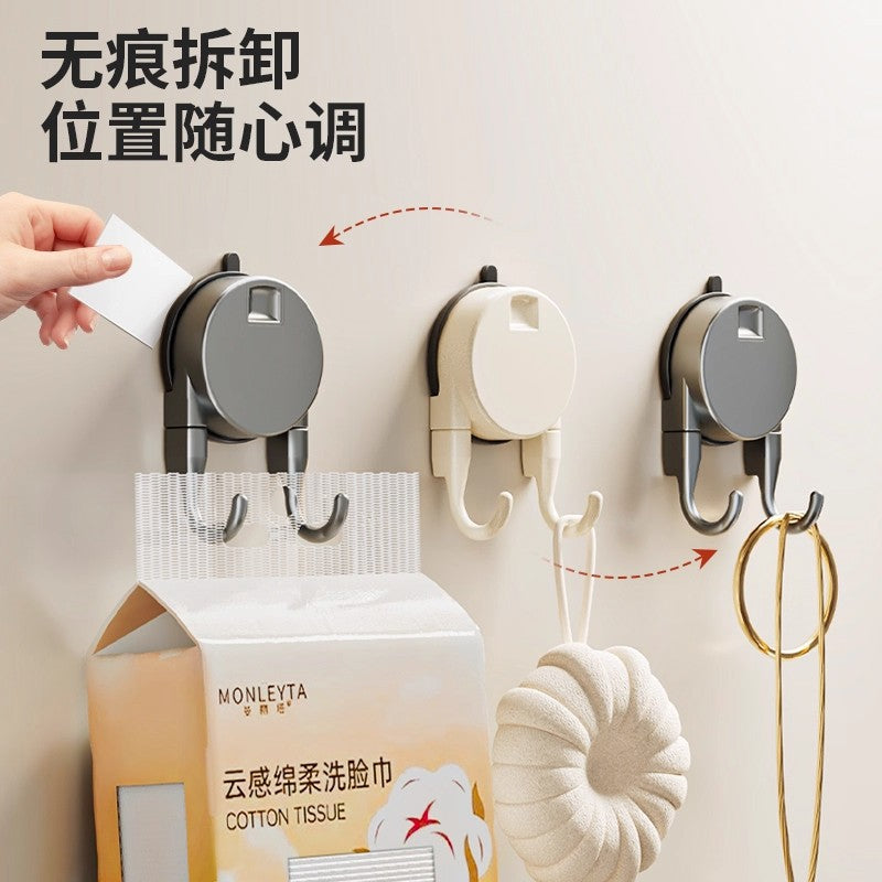Suction cup hook, traceless, punch-free, vacuum strong load-bearing sticky hook, kitchen door back, bathroom, toilet wall sticky hook