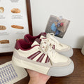German army trainer (gat) platform sneakers - women's leather upper,  spring new arrivals, chic & unique korean style, low-top student sneakers, white canvas shoes