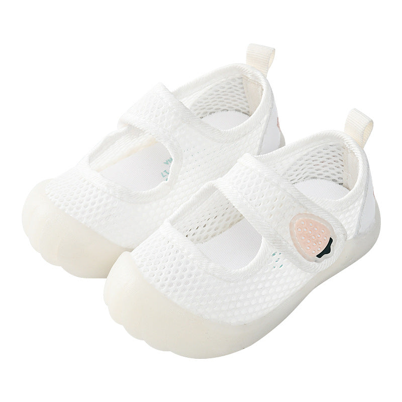 Baby sandals for boys, summer first walker shoes, 0-1-2 years old infant anti-slip soft sole mesh shoes for babies and toddlers, baby girl shoes