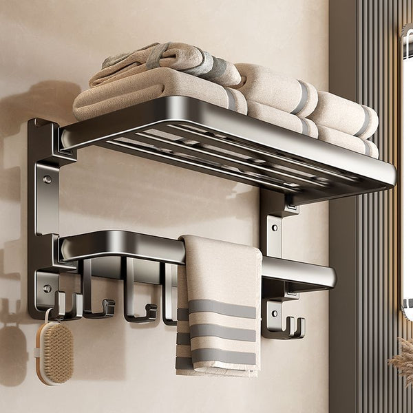Direct bathroom non-punching towel rack Wall-mounted toilet Toilet rack Bath towel rack Toilet storage rack