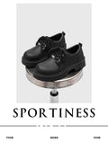 Derby shoes men's thick soleboots black big toe round toe work clothingcleanfitworkwearcasual leather shoes